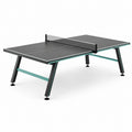 Mesa de ping-pong negra de MDF y acero 274x152.5x76 cm