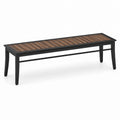 Banco de metal y madera para exterior 150 cm