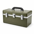 Caja de herramientas de acero verde 40x20x20 cm