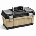 Caja de herramientas de plástico con tapa de policarbonato transparente 40x20x20 cm