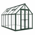Invernadero Verde de Aluminio con Vidrio Templado 5 mm 300x200x250 cm